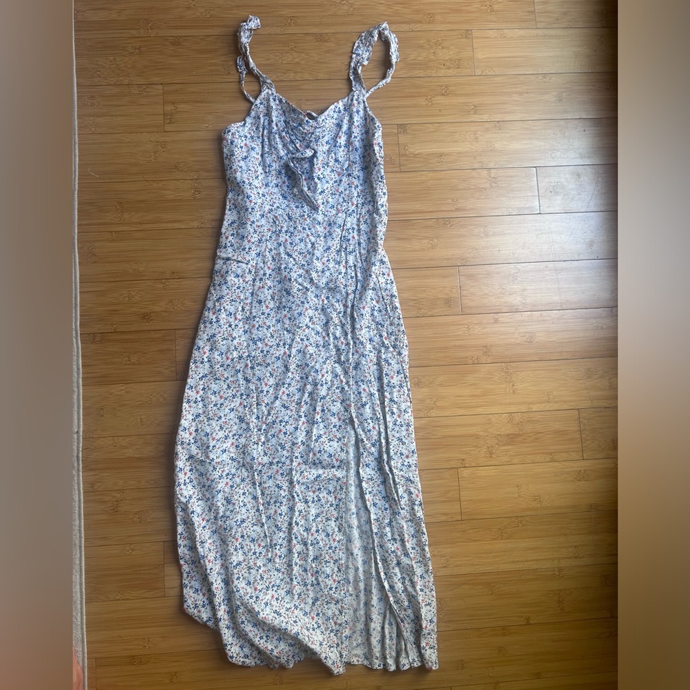 Floral Spaghetti Strap Maxi Dress